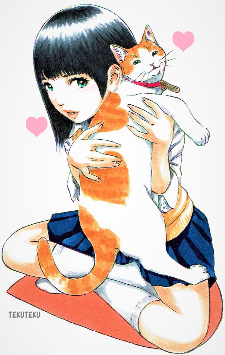 まあオイラなんかフォローしてもたまに上手いことを言うのと猫と人の優しいイラストとセンス抜群の猫写真を見ることができるだけなのでね～😆🐱🎶
 #自画自賛 ✨
 #猫好き 💕
 #フォローミー ✨ 