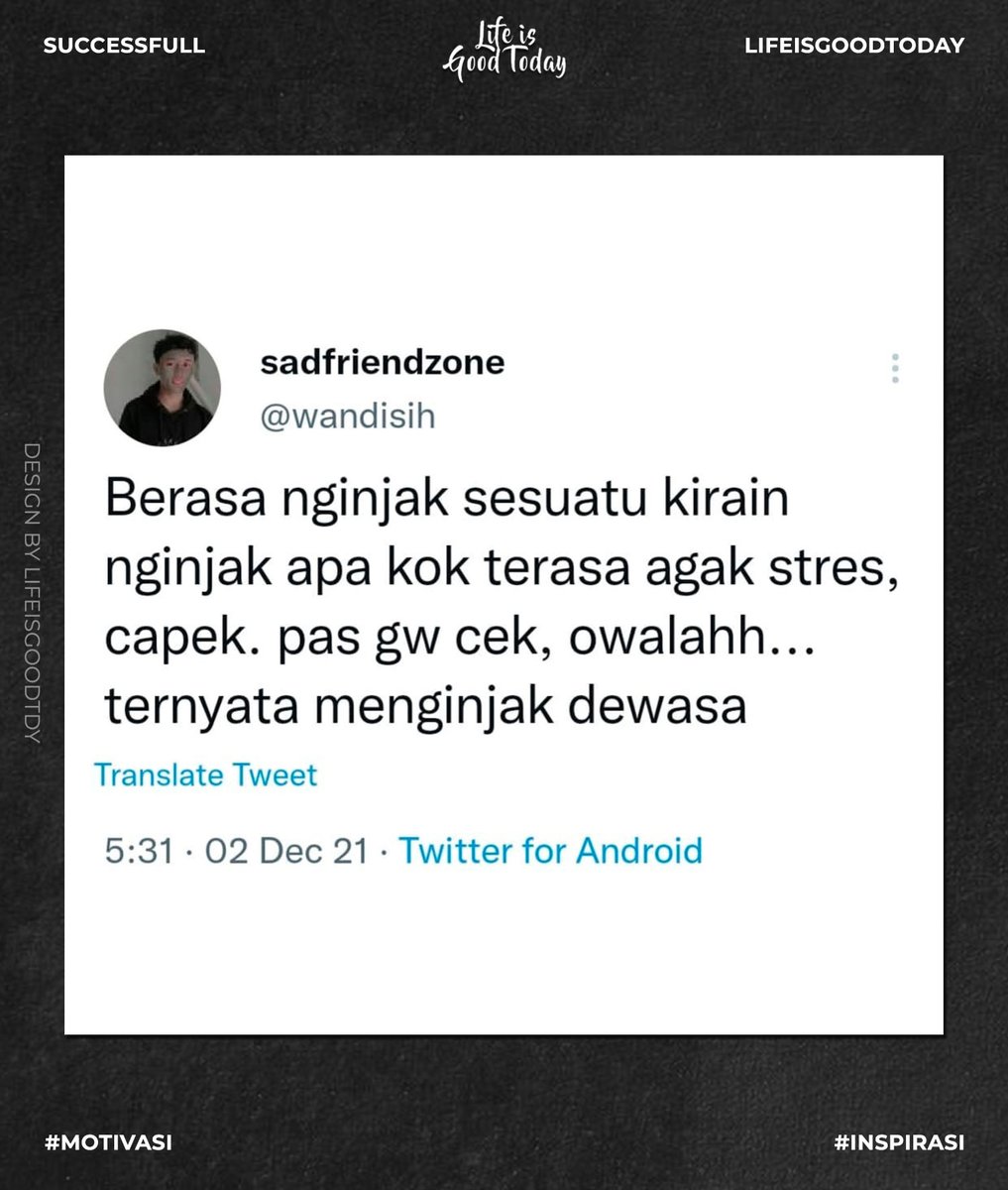 Owalah , kirain harga diri yang keinjek 😂