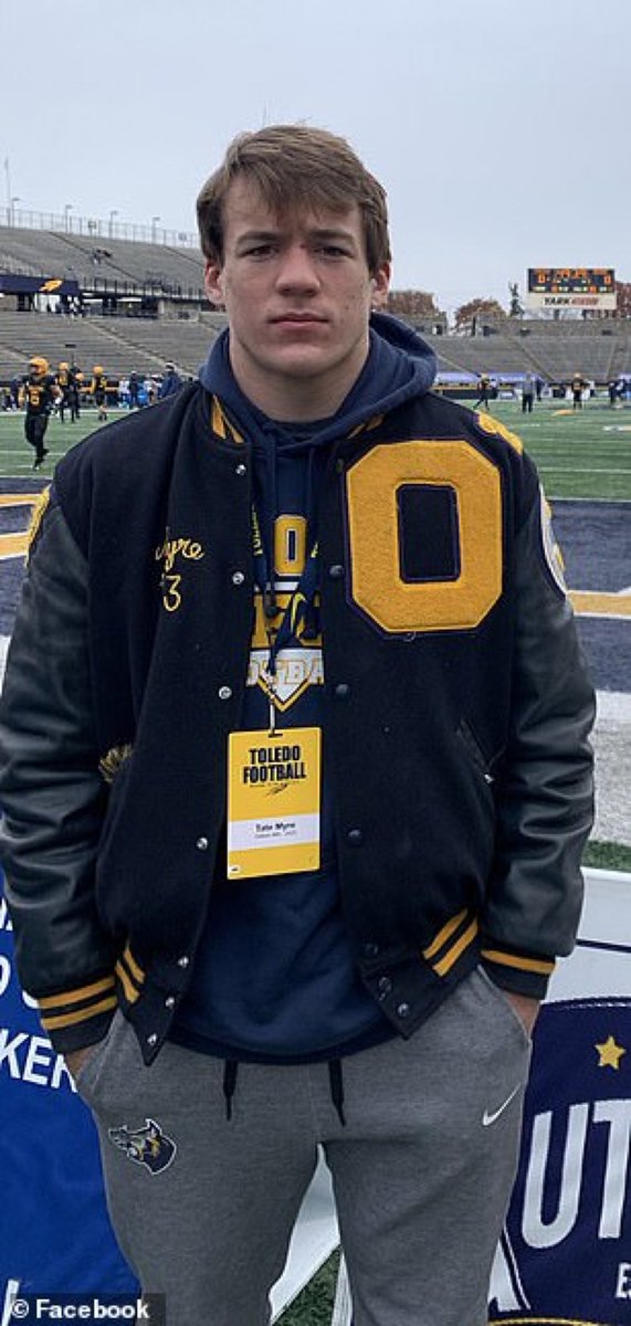 Tate Myre was #42. The Michigan Wolverines put up 42 points against Iowa tonight. #OxfordStrong