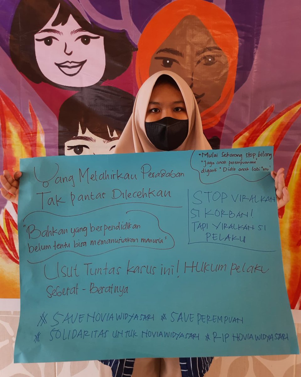 MudaSetara's tweet photo. #solidaritasuntuknovia #savenoviawidyasari #sahkanruutpks #mudasetara #lawankekerasanseksual #dukungpermendikbud30 #kampusaman #merdekaks #antiksdikampus #lawanKdP #gerakbersama #stopdatingviolence https://t.co/DbqmslRbVp