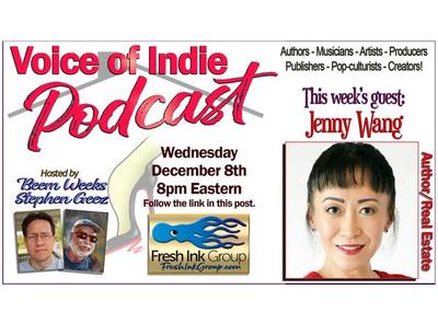 Jenny Wang @jennywangteam VOICE OF INDIE #Podcast @FreshInkGroup hosts @StephenGeez @BeemWeeks Wed December 8, 2021, 8PM https://t.co/YxnBFJ2VrC #Author #Writer #Bookboost #Twitter #Chinese  #Immigrant #real-estate #business #loyal #marketing #goals #dreams #love a @VoiceOfIndie https://t.co/56GHZWp2bn
