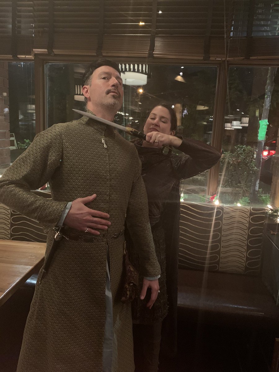 shakesofthrones's tweet image. I’m a passable Arya, but his Littlefinger cosplay is SO GOOD! #ECCC2021