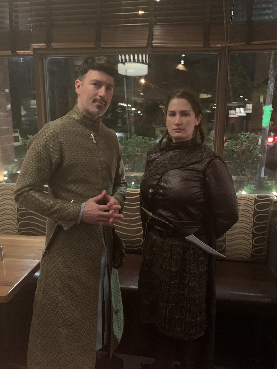 shakesofthrones's tweet image. I’m a passable Arya, but his Littlefinger cosplay is SO GOOD! #ECCC2021