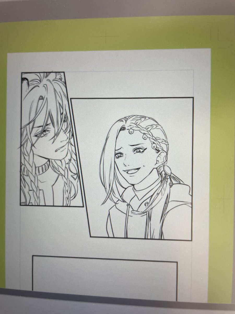 これが下書きでこれがペン入れ 