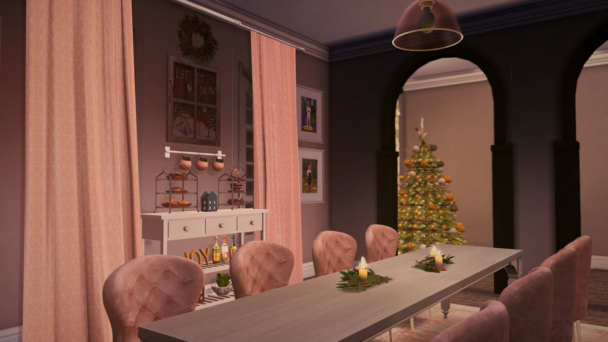 TheMomCave1's tweet photo. The Vachonks Home Tour (A Thread) - Downstairs Part 2 (Dining Room/Master Bedroom)
#showusyourbuilds #simsstories #storyteller #thesims #SimsHoliday #HappyHolidays #machinima https://t.co/E0WXBZNqrH