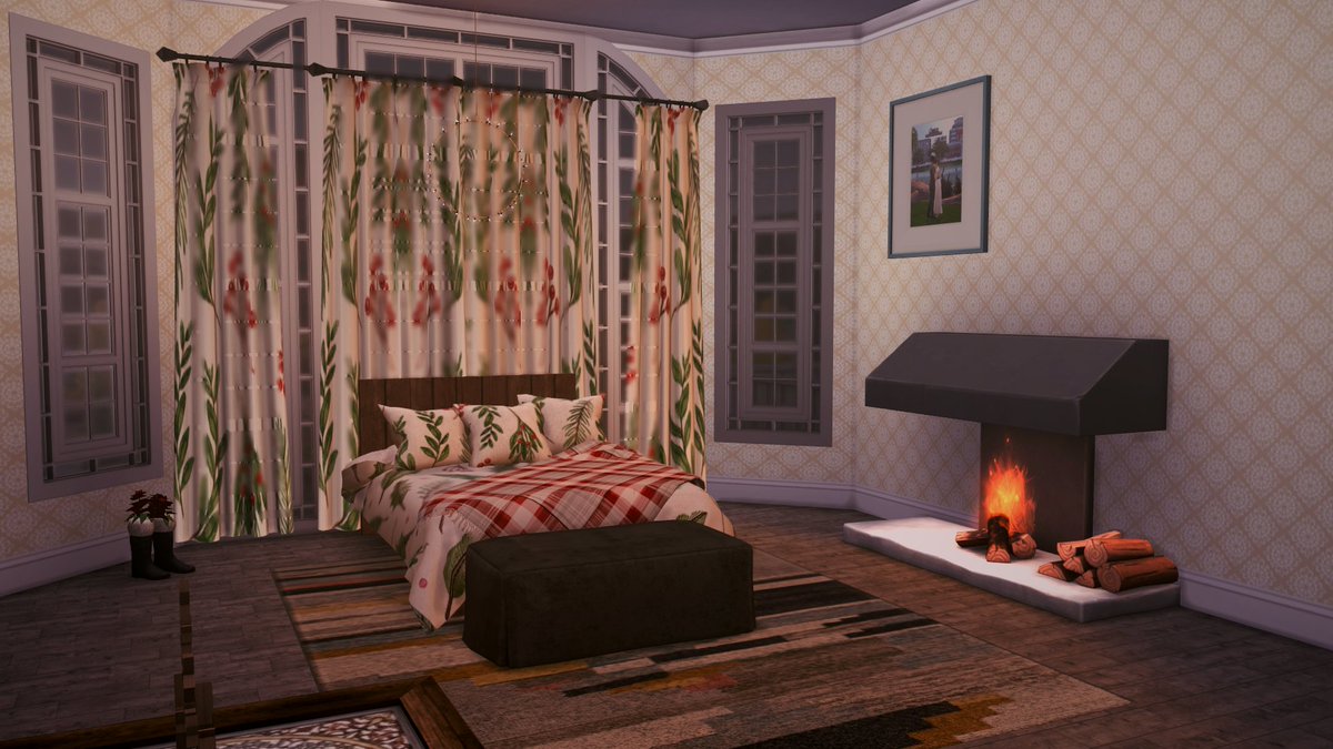 TheMomCave1's tweet photo. The Vachonks Home Tour (A Thread) - Downstairs Part 2 (Dining Room/Master Bedroom)
#showusyourbuilds #simsstories #storyteller #thesims #SimsHoliday #HappyHolidays #machinima https://t.co/E0WXBZNqrH