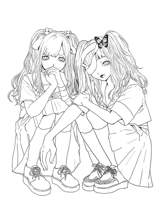 塗り絵、ドゾ。 