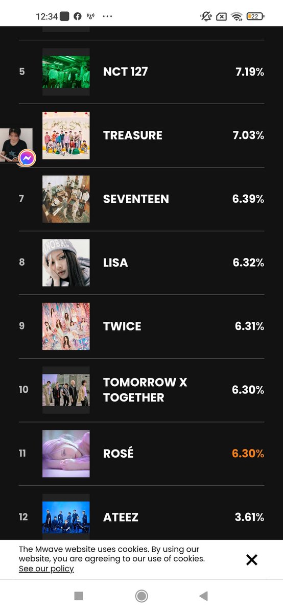 Dù bị out top 10, mọi người đừng nản mà thay vào đó hãy kêu gọi vote và hãy cố gắng vote. Cố lên mọi người đừng nản lòng nhé!
OUR CHOICE IS ROSÉ
#MAMAVOTE #rosé