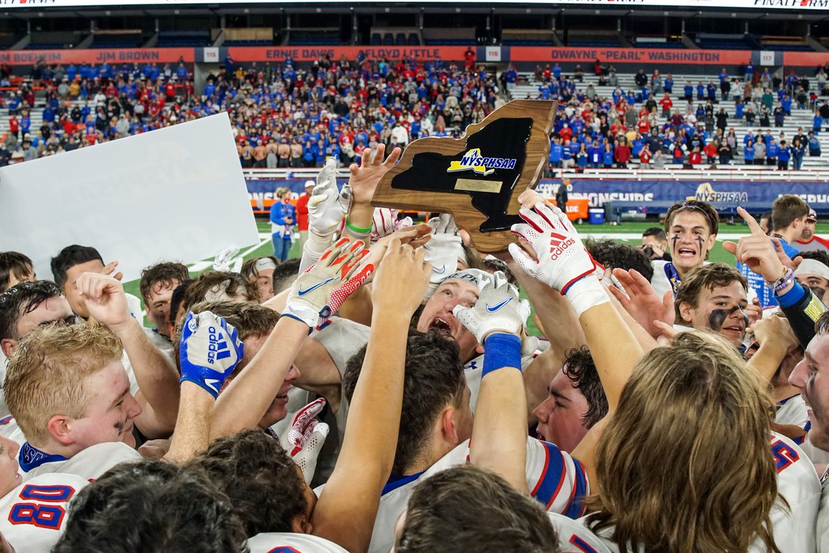 NYS CLASS AA CHAMPS! Carmel wraps up an incredible season with a dominant 42-12 win at the Carrier Dome in Syracuse tonight 🏆 <a href="/ThePCNR/">The PCNR</a> <a href="/CarmelRams/">Carmel Rams</a> <a href="/CarmelCrazies_/">RAM NATION</a>