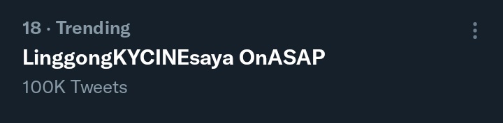 KCBUDDlESOFC's tweet photo. One hundred thousands tweets achieved ! Good job Team #KyCine

@kyle_echarri  @francinecarreld 
@ASAPOfficial  @DreamscapePH 

LinggongKYCINEsaya OnASAP 
#KyCine 
#MostRequestedASAP https://t.co/S5uzxhm1wX