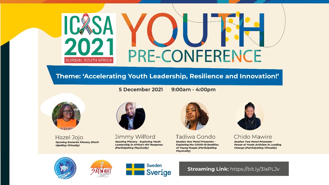 It's Today🔥0900hrs🔥 let's engage in SRHR, let's Learn #ICASAYouth2021
#ICASA2021
#SAYWHAT
#SARSYC
 @SAYWHATOrg
@sarsyc
@icasa2021  @SwedeninZW