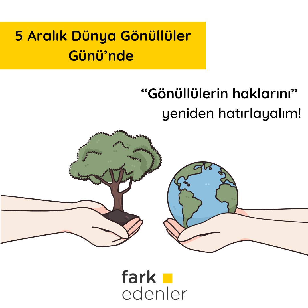 farkedenler's tweet photo. Gönüllülerin; şeffaf,tutarlı bir iletişim içinde olmaya, kararlara katılım mekanizmalarına ve bilgiye erişime hakları vardır
Sosyal ve toplumsal fayda üreten gönüllülerin beklentilerinin karşılandığı, haklarının korunduğu nice #dayanışma dolu günlere. #5AralıkDünyaGönüllülerGünü https://t.co/8QdFnBtePp