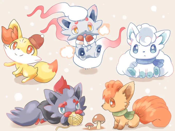 キツネポケモン中心に描いてます!!🦊
RT巡回します。
 #ポケモン絵描きさんと繋がりたい
 #絵柄が好みって人にフォローされたい 
