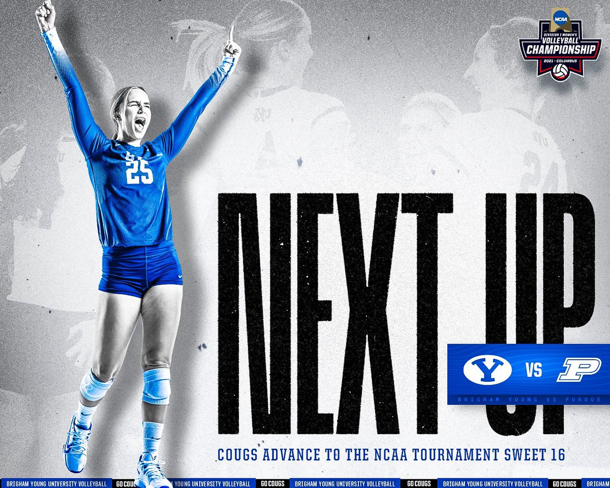 BYUwvolleyball's tweet photo. Sweet Sixteen, here we come 🍬 https://t.co/GTXCGkCyzr