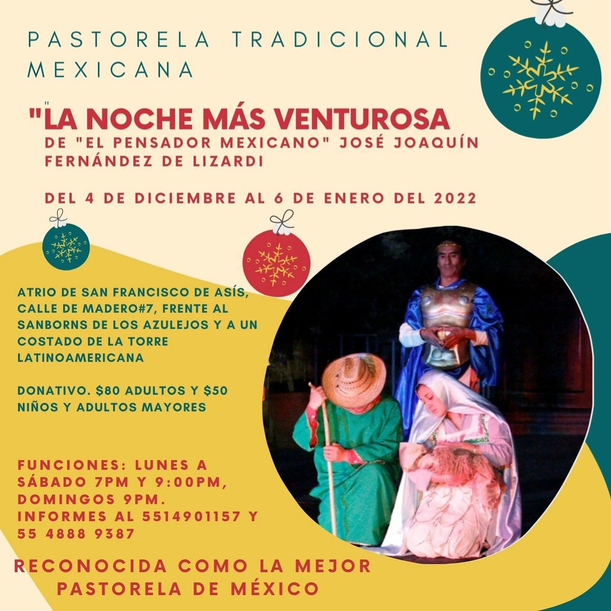 corraldecomedi1's tweet photo. PASTORELA TRADICIONAL MEXICANA "LA NOCHE MÁS VENTUROSA"
DE "EL PENSADOR MEXICANO" https://t.co/hKn3Bus05b