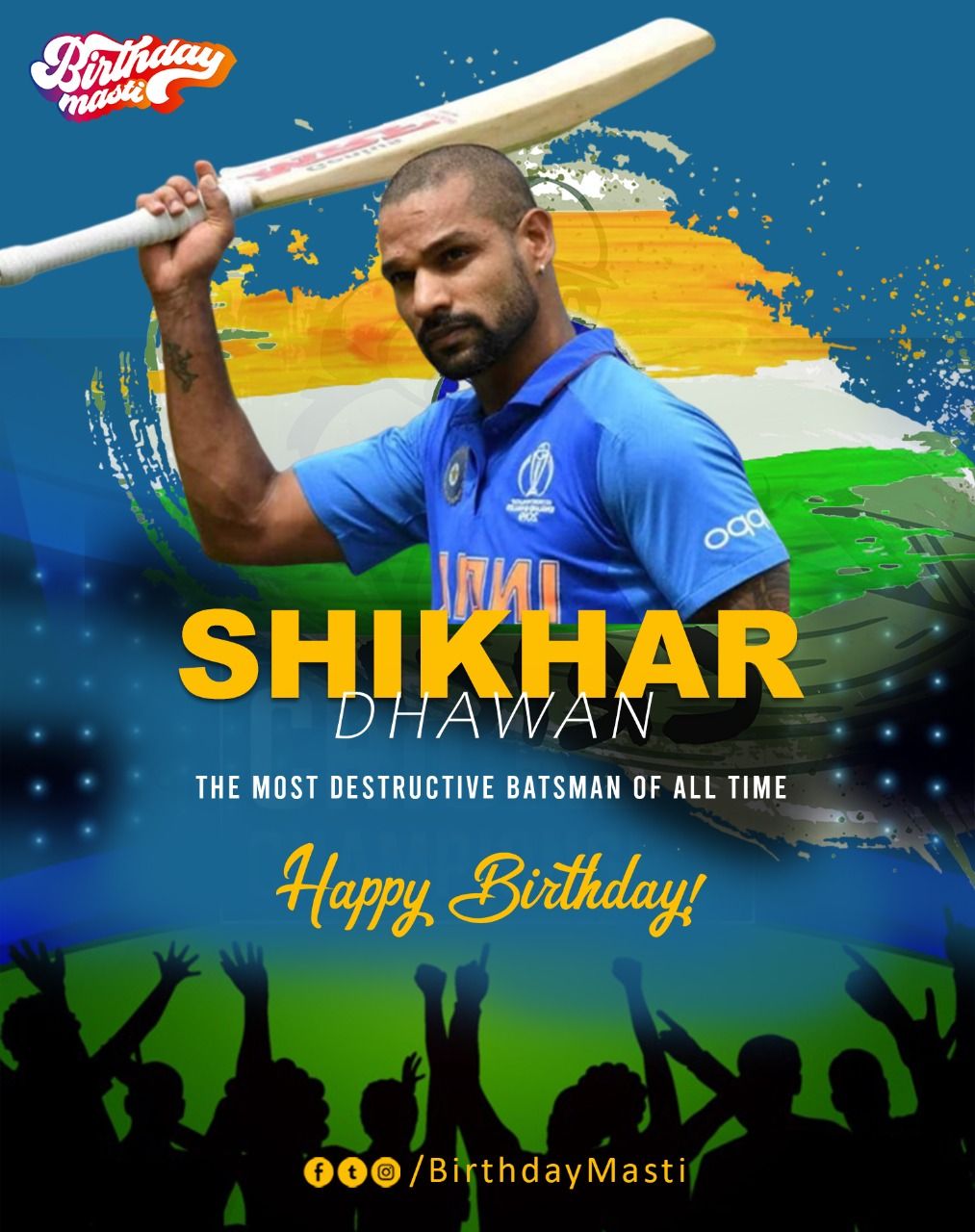  Happy birthday shikhar dhawan 