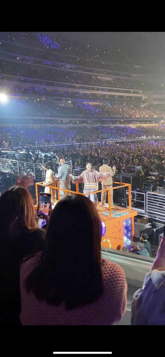 skyyy_is_i's tweet photo. The fact I got a chance to see them this close… I’ll never forget how much fun #PTD_ON_STAGE_LA was… thank you @BTS_twt for such an amazing performance💜 https://t.co/YaI6lSoaHH