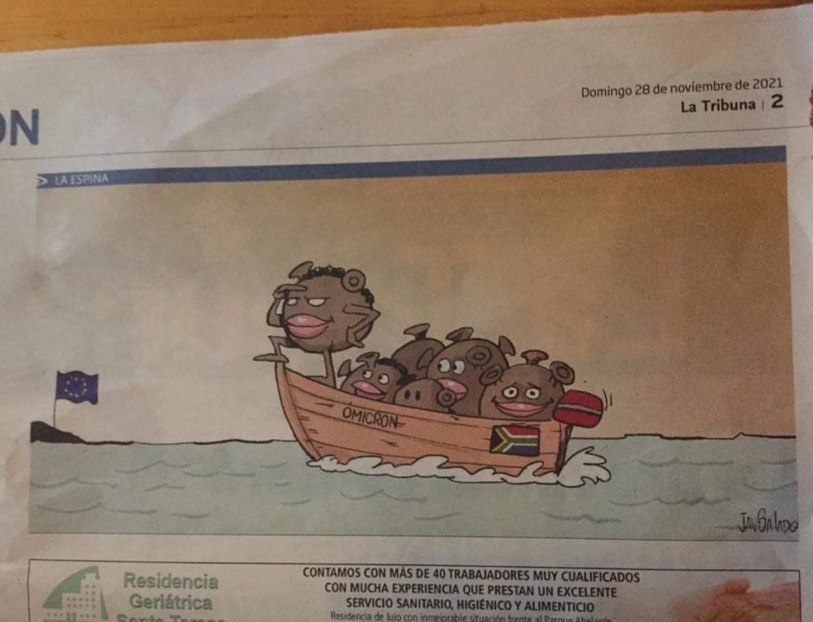 This is nonsense. 

A virus that most likely came to Africa from Europe is being depicted as black and South African. 

The omicron response from the international community has exposed deep seated anti Africa sentiment that must be addressed.