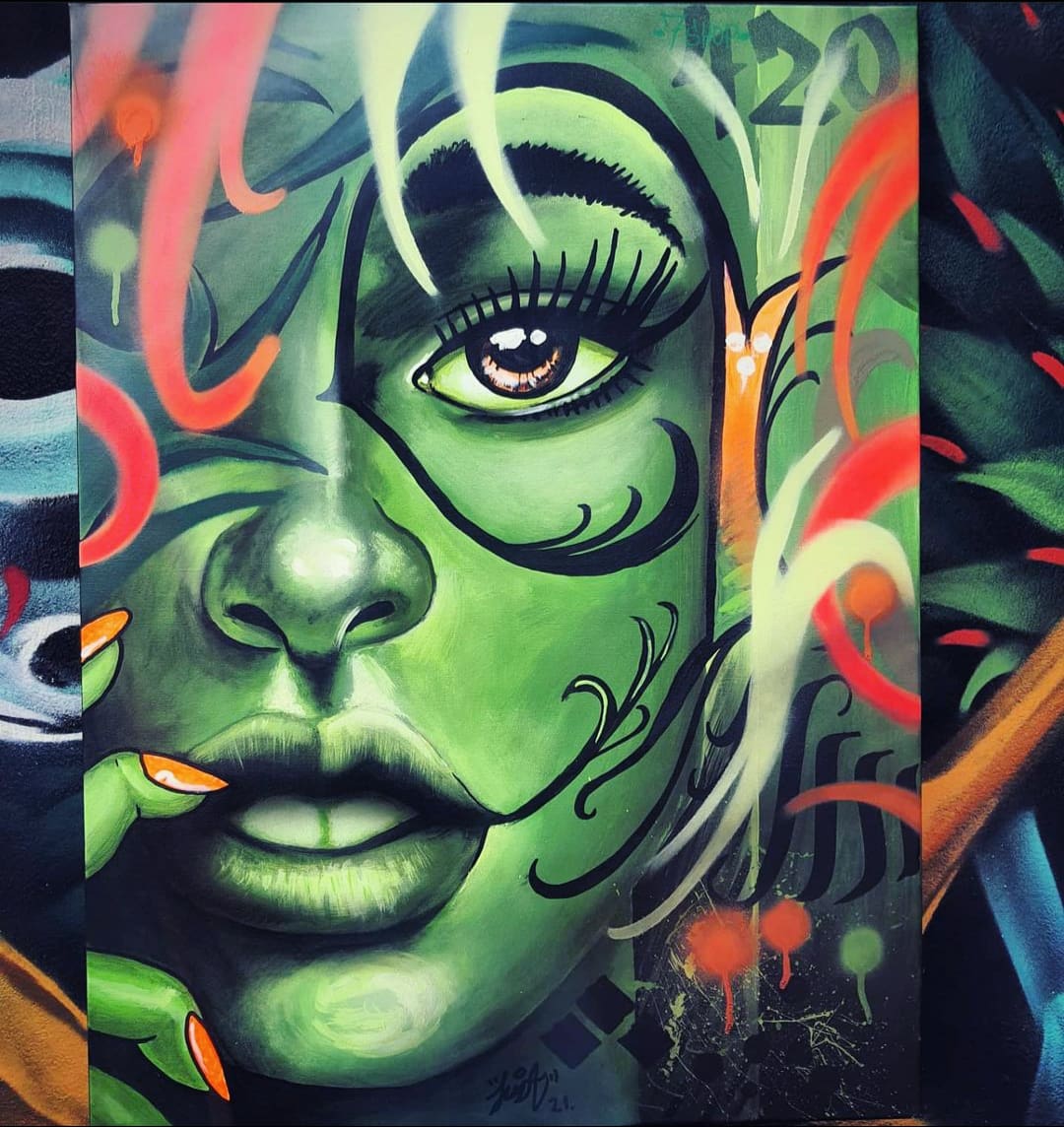 Mixed-media canvas! 80 x 60 cms