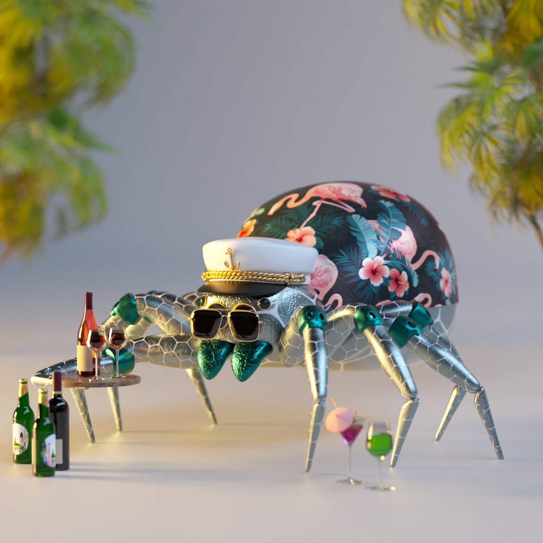 nftywhale's tweet image. finally got the 🕷️ Bar Captain... cheers🍷to that !!