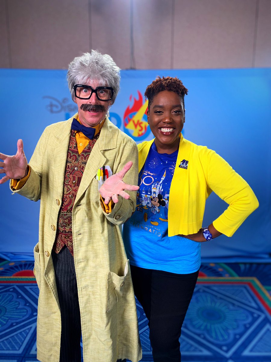 It was a great day hosting the Disney’s Hero vs Villians Epic Showdown digital pin trading event with Professor H.V. Yenisd. Thank you to all of the artists, production team and crew! <a href="/WaltDisneyWorld/">Walt Disney World</a> <a href="/DisneyParks/">Disney Parks</a> #disneypintrading #disneypintradingevent