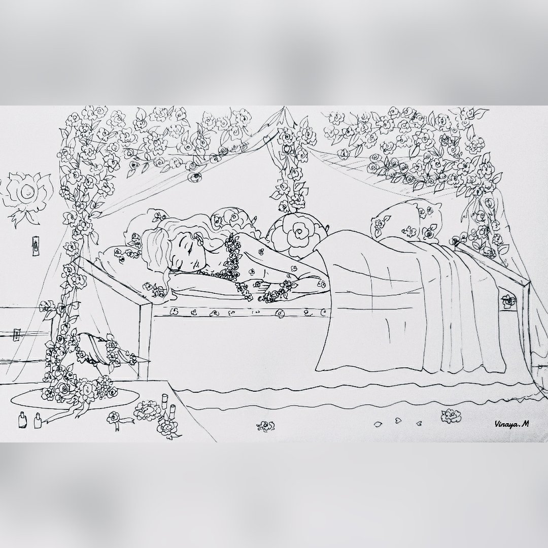 artistlife92's tweet photo. Happy #Sunday everyone. Our #rosewitch, Rosella is having a nice #weekendnap😴. Done with black gel pen
#Art #Artist #RoughSketch #RandomSketch  #RandomArt  #Roses #Bedroom #Sleeping  #SundayArt #WeekendArt #BlackAndWhite #BlackAndWhiteArt #witchart  #ArtOfTheDay #SundayPost https://t.co/uR6iPSVrpC