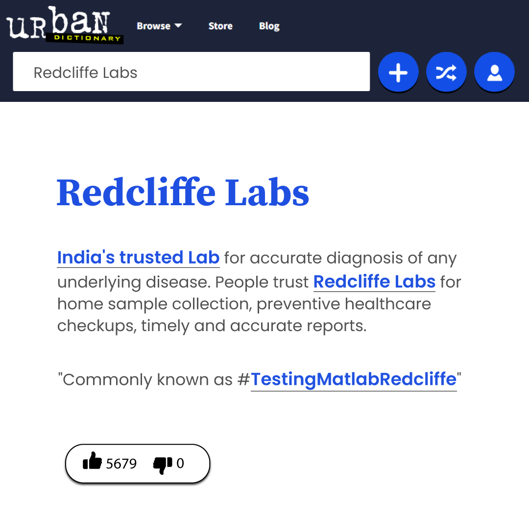redcliffelab's tweet photo. Well defined Redcliffe Labs, the #urbandictionary way! The knowledge, skills and experience of all add value to the services offered at the diagnostic laboratory.

Speak with medical experts at 8988988787

#Redcliffelabs #Redcliffecares #bloodtest #RedcliffeLifeDiagnostics https://t.co/DBmv2bDeY3