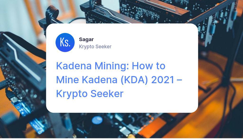 Kadena Coin Mining Pool

$BTC $ETH $KDA

Read the full article: Kadena Mining: How to Mine Kadena (KDA) 2021 – Krypto Seeker
▸ lttr.ai/pBSX

#KADENA #ASICMining #CryptoMining #CryptocurrencyMining