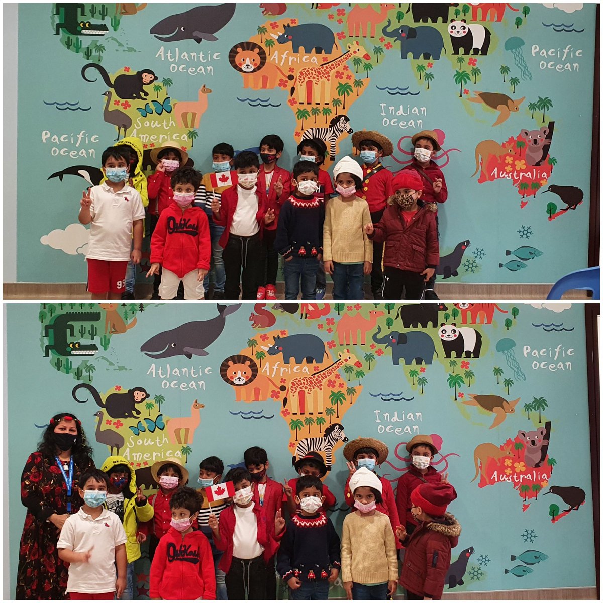 monikalawate's tweet photo. #WorldCulturesWeek
#KG1ENobleNeptune 
The students were dressed up to represent Canada 🇨🇦 🍁 
@NMSKindergarten @gemsnms_alkhail @MichelleVerghe1 @Susanna_Porob @syed_batul https://t.co/InQ53lGVYa