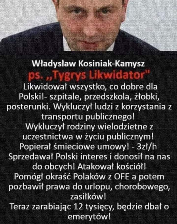 STANISA00912728's tweet photo. To darmozjad ani polityk ani lekarz https://t.co/UNyHAXX79O