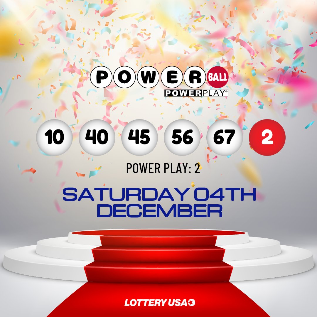 Tonight's Powerball numbers are in! Did you get lucky tonight?

Visit Lottery USA for more information: https://t.co/HLj8FaH7Nd

#Powerball #lottery #lotterynumbers #lucky #results https://t.co/6wtbH7QsBZ