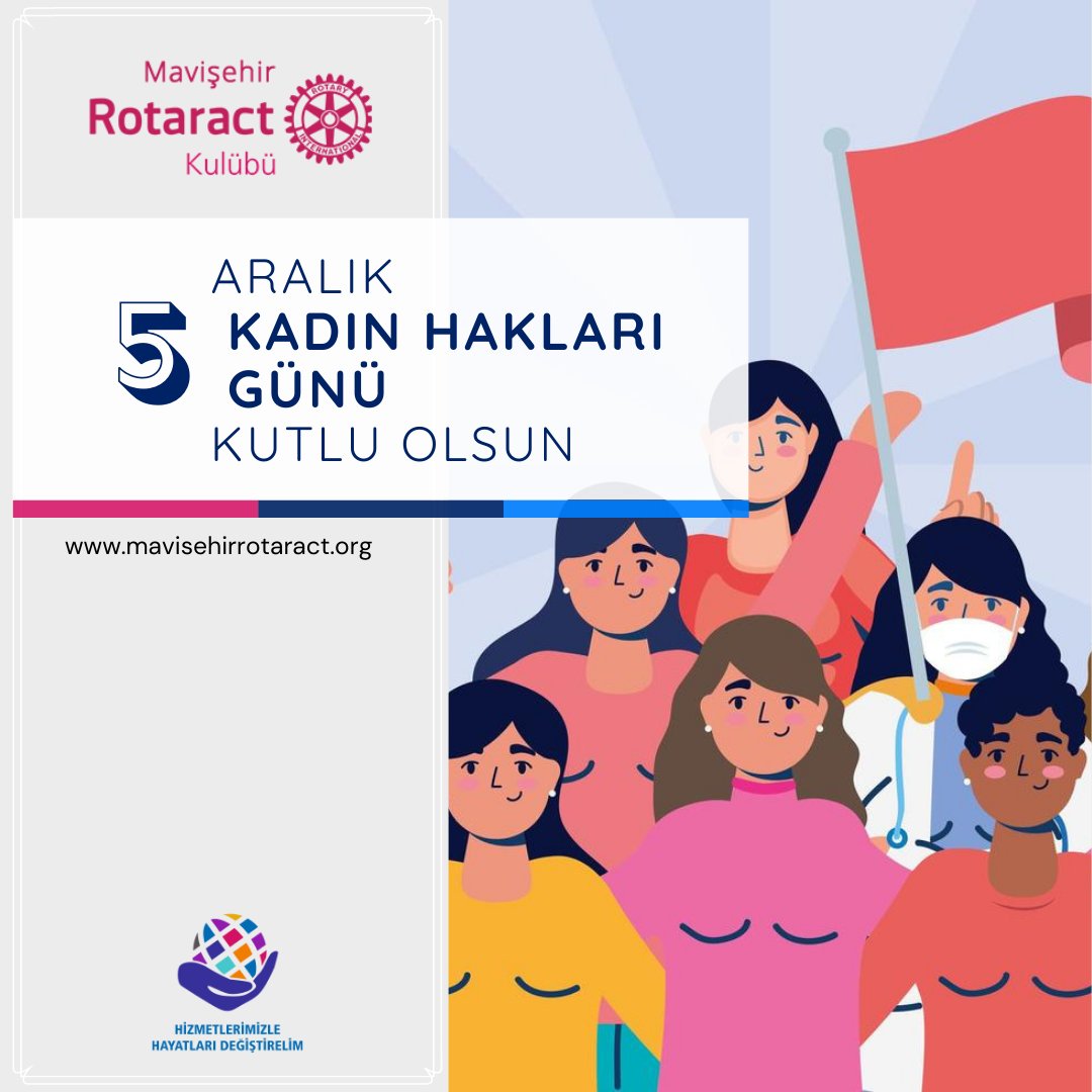 Bütün kadınların 5 Aralık Dünya Kadın Hakları Gününü kutluyor, hepimiz için eşitlik, özgürlük ve mutluluk dolu bir yaşam diliyoruz. #hizmetlerimizlehayatlarıdeğiştirelim #servetochangelives #district2440