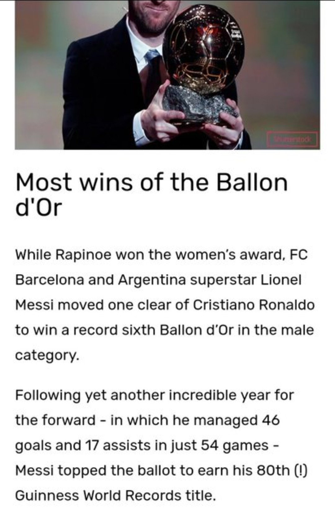 Guinness World Records considering Ronaldo, Messi's photo greatest of all  time - The Nation Newspaper