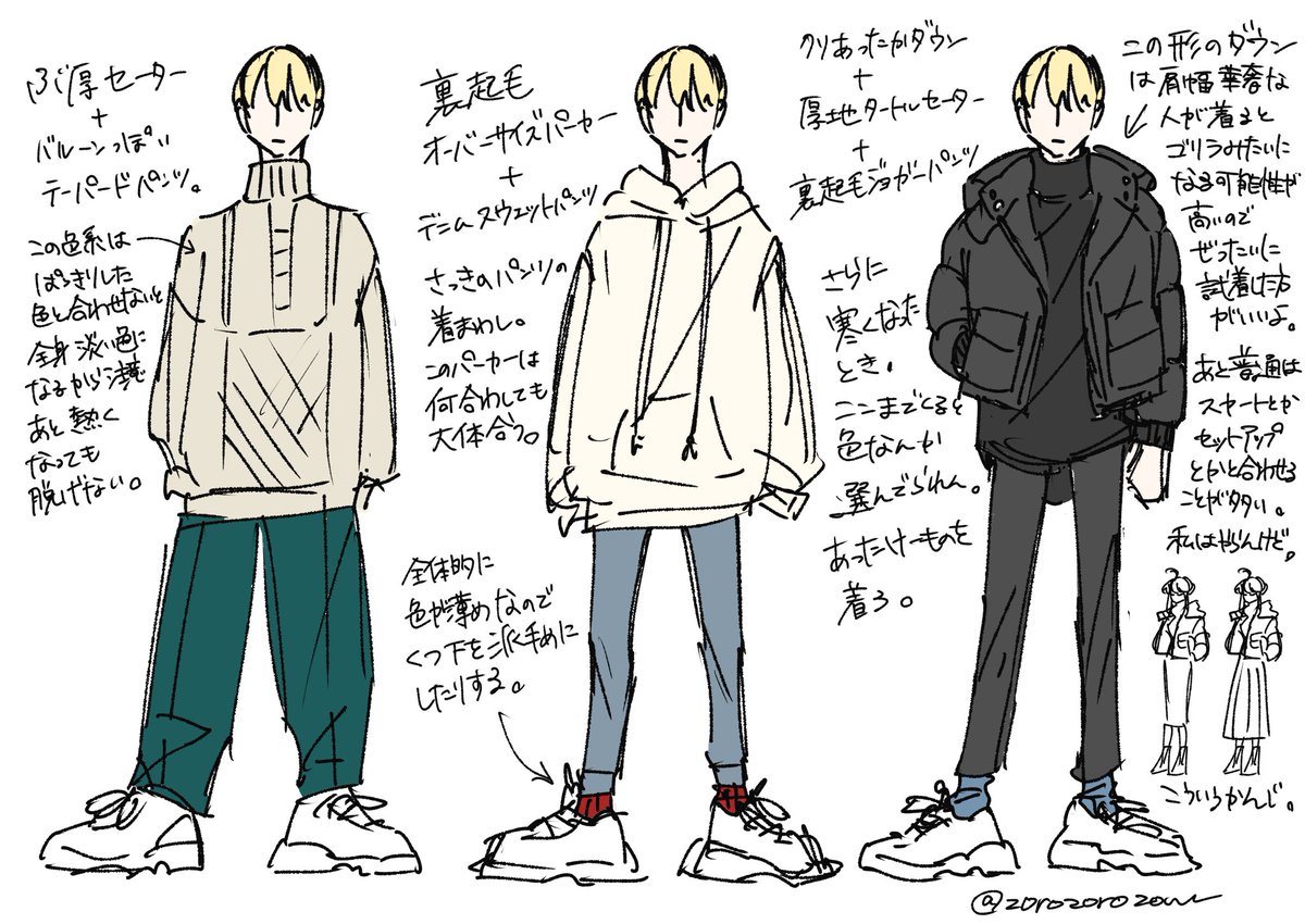 【マロリク?】私が普段着てる服
こんな感じでしょうか……マロ主様の服の参考になれば……幸いです……… 