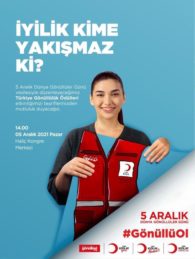 5 Aralık #DünyaGönüllülerGünü kutlu olsun! 

Gelin yine hep birlikte bize en yakışanı yapalım!
sende.gonulluol.org adresine girin, Kızılay’ın binlerce iyiliğe aracı olan kırmızı yeleğin üzerine adınızı yazın, gönüllerdeki yerinizi alın! 

#SendeGönüllüOl
#SensizOlmaz