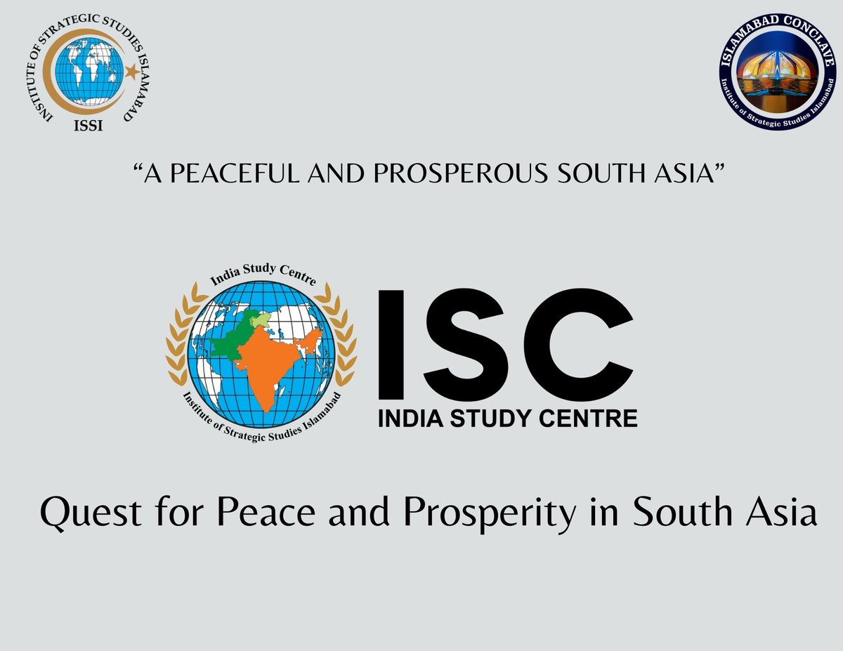ISBConclave's tweet photo. #Isbconclave2021

Working Session 1 

Dr. Nishchal N. Pandey, Director of the Centre for South Asian Studies (CSAS) &amp; Convener #COSATT will be speaking on "Peace &amp;Security in South Asia :Challenges &amp;Prospects" 

@Nishchalnath

@ISSIslamabad

@isc_issi https://t.co/0ONyAzdvL7