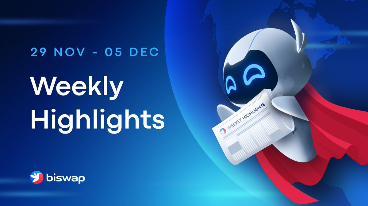 Biswap_Dex's tweet photo. 📮Weekly Biswap Highlights from Robi!📮

Hi, Biswappers!

🤩This week on @Biswap_Dex was shining with stellar events!

Read the latest news in Robi’s fresh article:
👉 https://t.co/J31aKZdnsp

Biswap strives to provide the best DeFi prospects!🚀
#BSW $BSW #DeFi https://t.co/2bKbM8hRcW