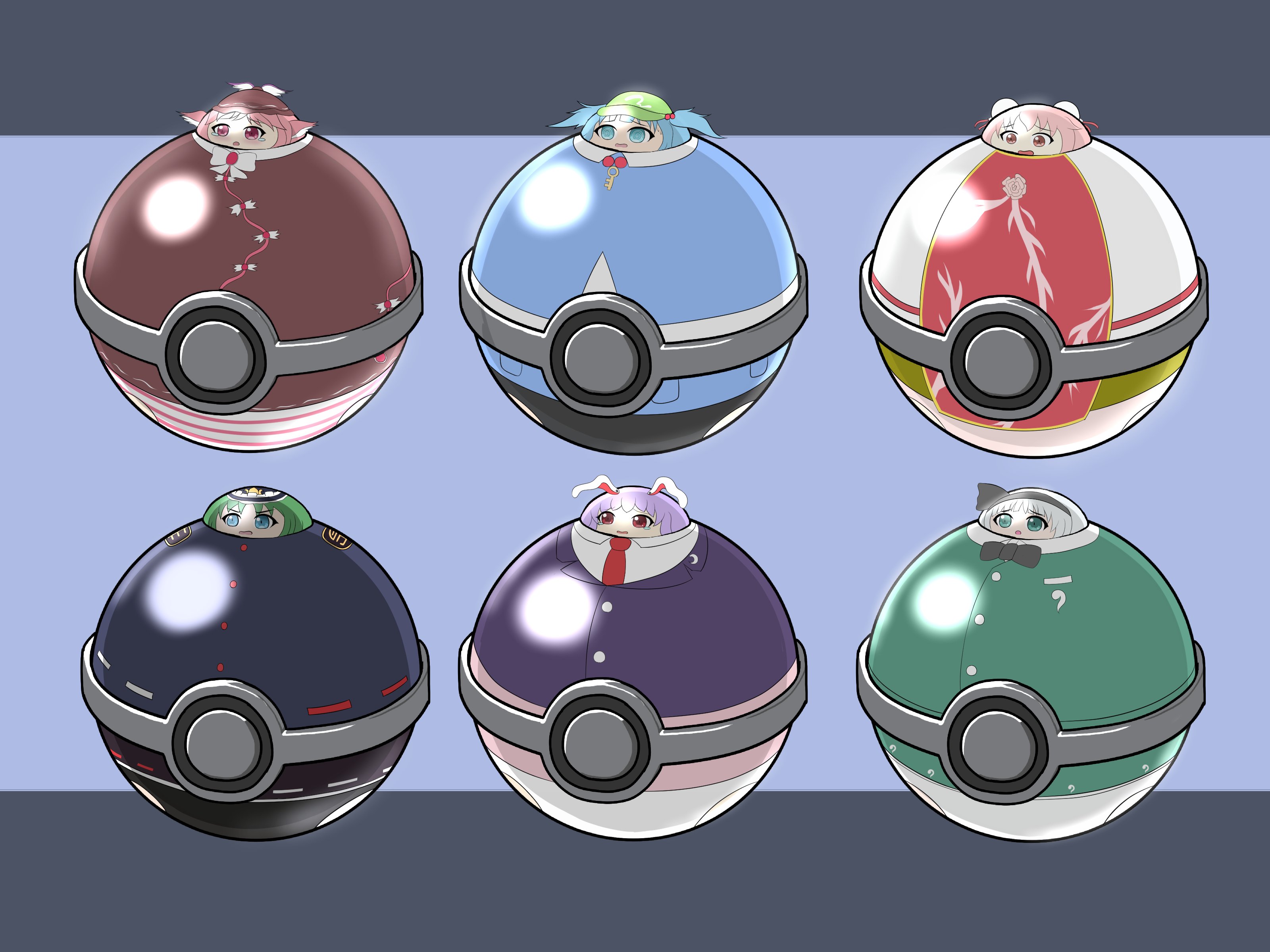ローブ 人形劇ってポケモンを東方キャラに置き換えたゲームで最近殿堂入りまでいったので一緒に最後まで頑張ったメンバーをボールに詰め込むという所業 T Co Y6dboewywe Twitter