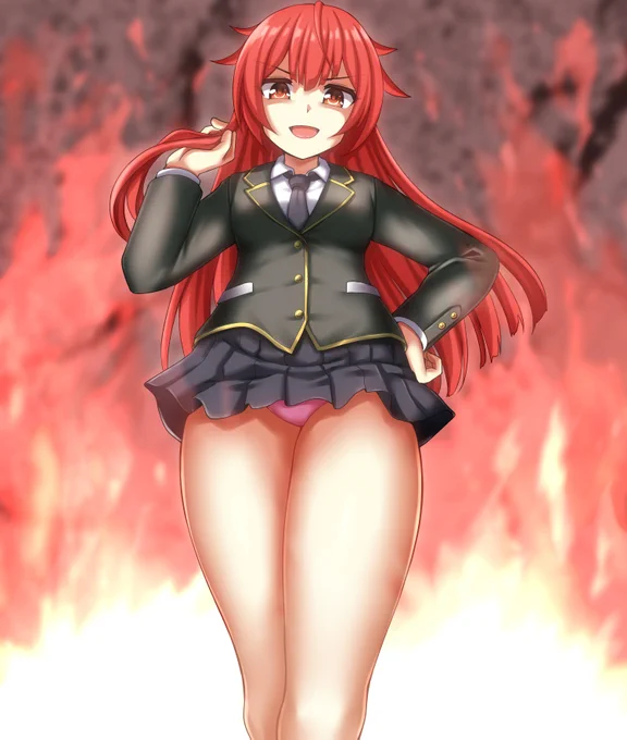 skeb依頼絵
↑の風魔法でパンモロしていた子
リクエスト、ありがとうございました 