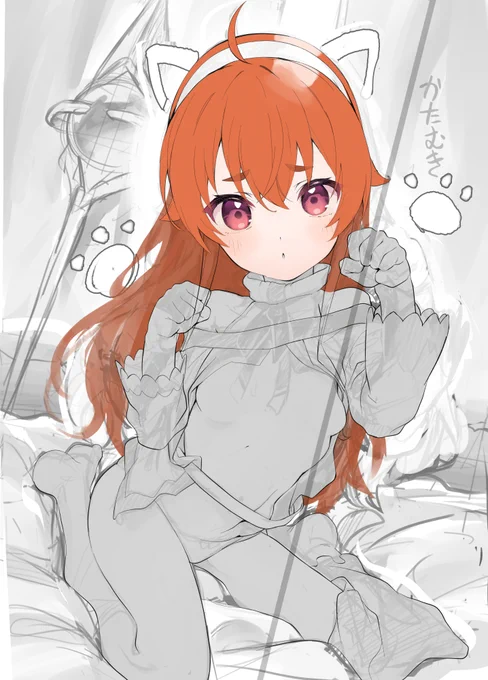 エリスがやるとキャットポーズなのかファイトポーズなのかわかんなくなるな… 