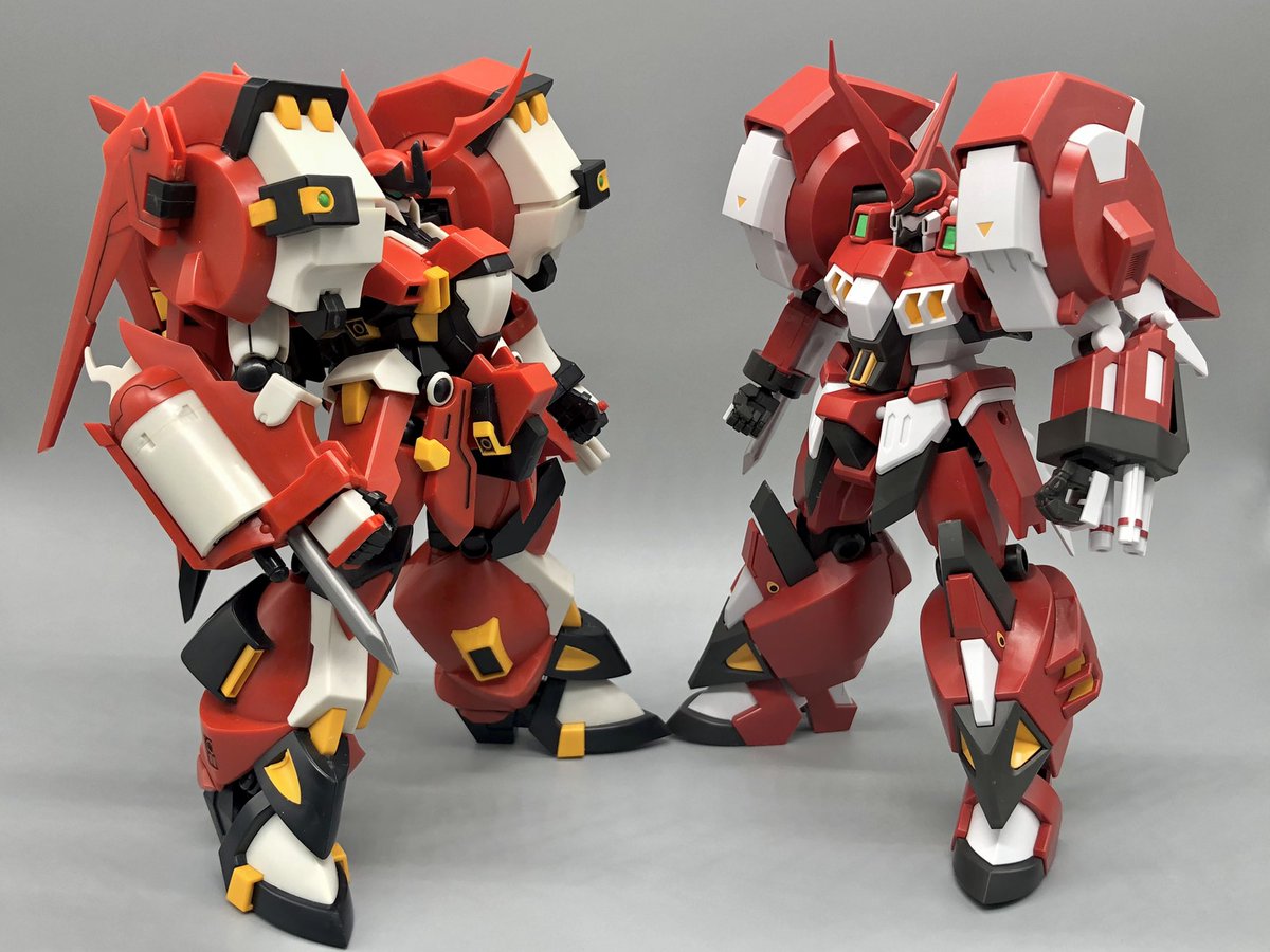 HGのアルトアイゼンとコトブキヤのリーゼ、割と近いサイズかな