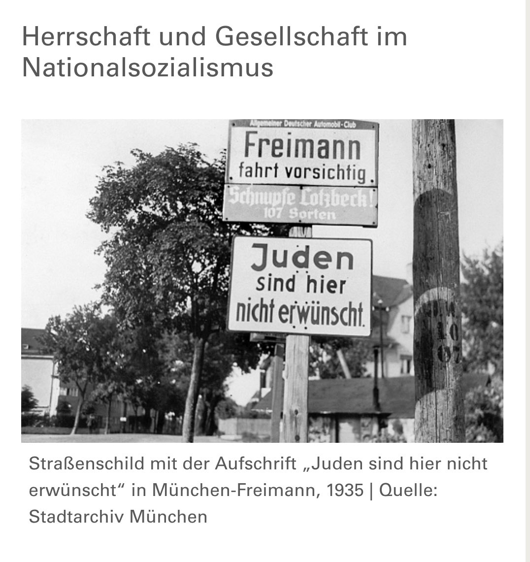 OckhamsC's tweet image. (🤫wer sich ernsthaft mit der Judenverfolgung im Nationalsozialismus beschäftigt, weiß, dass das so nicht stimmt. Der Selbstvergleich der #Dullis (haben eine Wahl) mit den Juden (hatten keine Wahl) ist unsäglich, aber kein Grund für Geschichtsverzerrung). 
ns-dokuzentrum-muenchen.de/dauerausstellu…