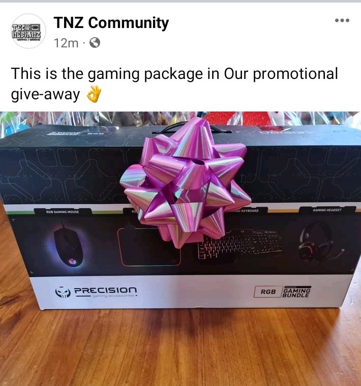 TNZ_community's tweet photo. This is the gaming package in Our promotional give-away 👌 https://t.co/YBe9FtQs18