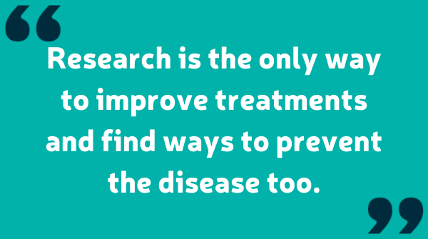 bowelcanceruk's tweet photo. What does research mean to you? Our supporter, Clare, talks about what it means to her. Share in the comments. 👇 

Let’s do all we can to fund lifesaving research this Christmas. Donate before midday on Tuesday 7 December and your gift will be doubled: https://t.co/SgPM7Gu04g https://t.co/4XYD7dmAYM