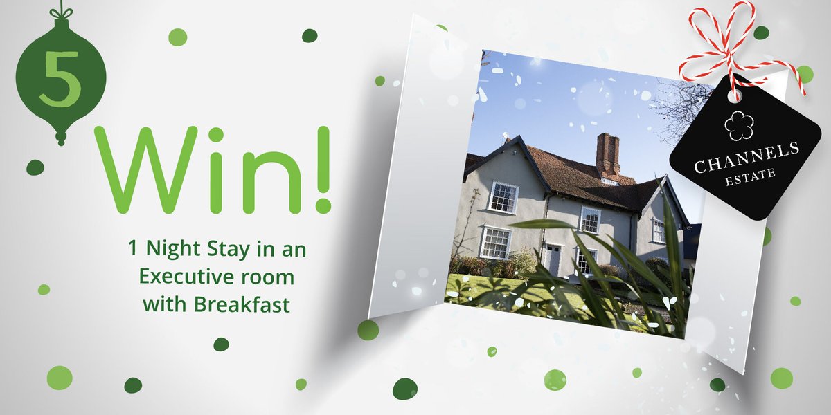 TheTouristTrail's tweet photo. Day 5⃣ of our Christmas Advent Giveaway has arrived!
𝗪𝗜𝗡 a 1 Night Stay with breakfast in an Executive room at The Channels Estate!

To enter:
🎄 Follow Us
🎄 Retweet this Tweet
🎄 Visit https://t.co/iPg3x6R4ha for 3 more ways to enter!

#TTTAdvent #Essex #Competition https://t.co/Ac6XtauFPo