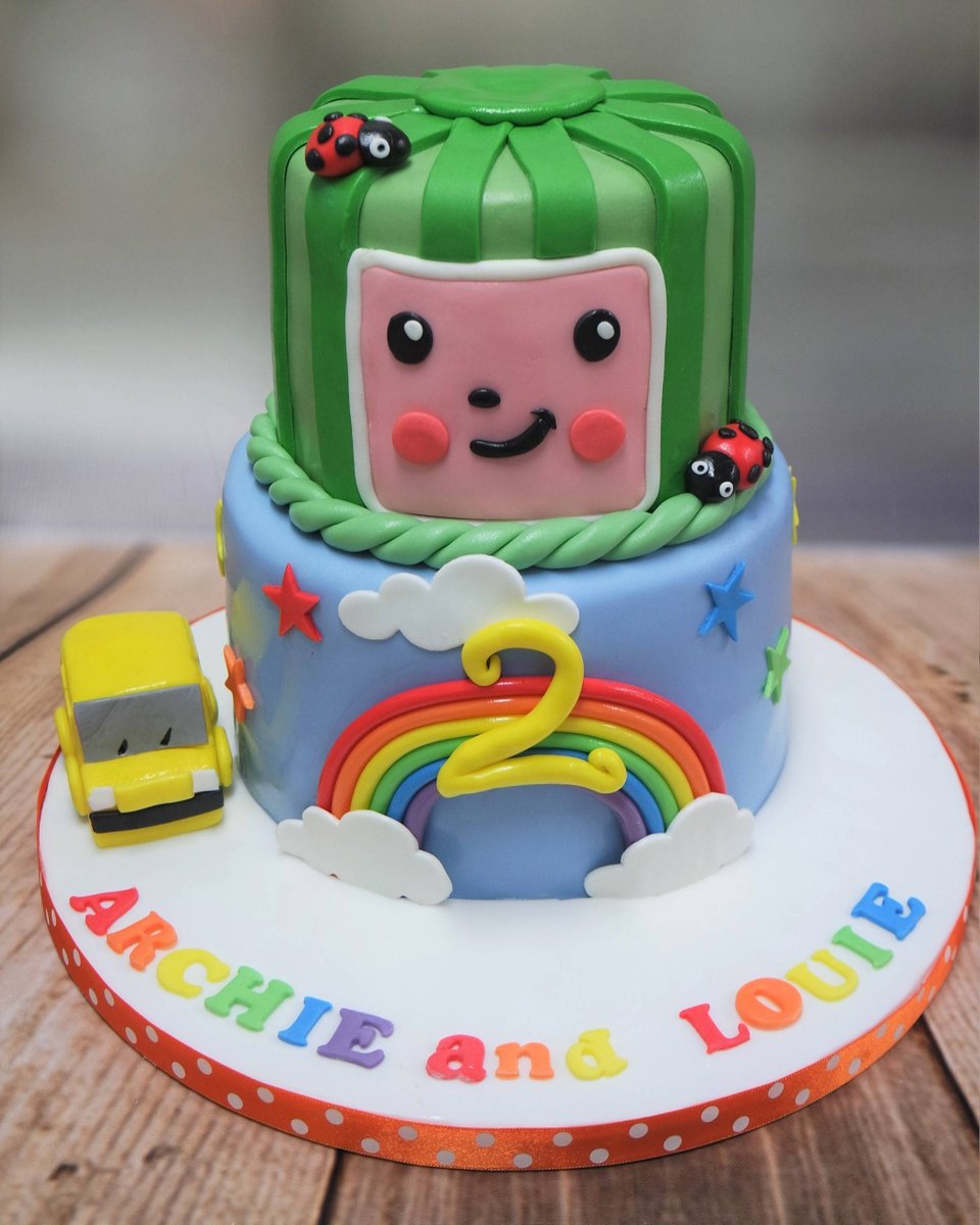 A super bright and cheerful cake for a 2nd birthday 🌈

#bespokecakeexeter #birthdaycake #birthdaycakeexeter #2ndbirthdaycake #rainbowcake #bright #cheerful #ladybirds #craftycakesexeter