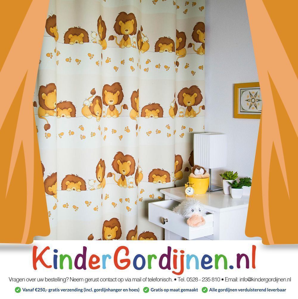 KinderGordijnen.nl on Twitter: "Maak de babykamer helemaal af dit lieve kindergordijn leeuwtjes, eendjes en in geel en bruin. het gordijn hier---&gt; https://t.co/jTAFtqgYvP https://t.co/2Bbz6ufCaL" / Twitter