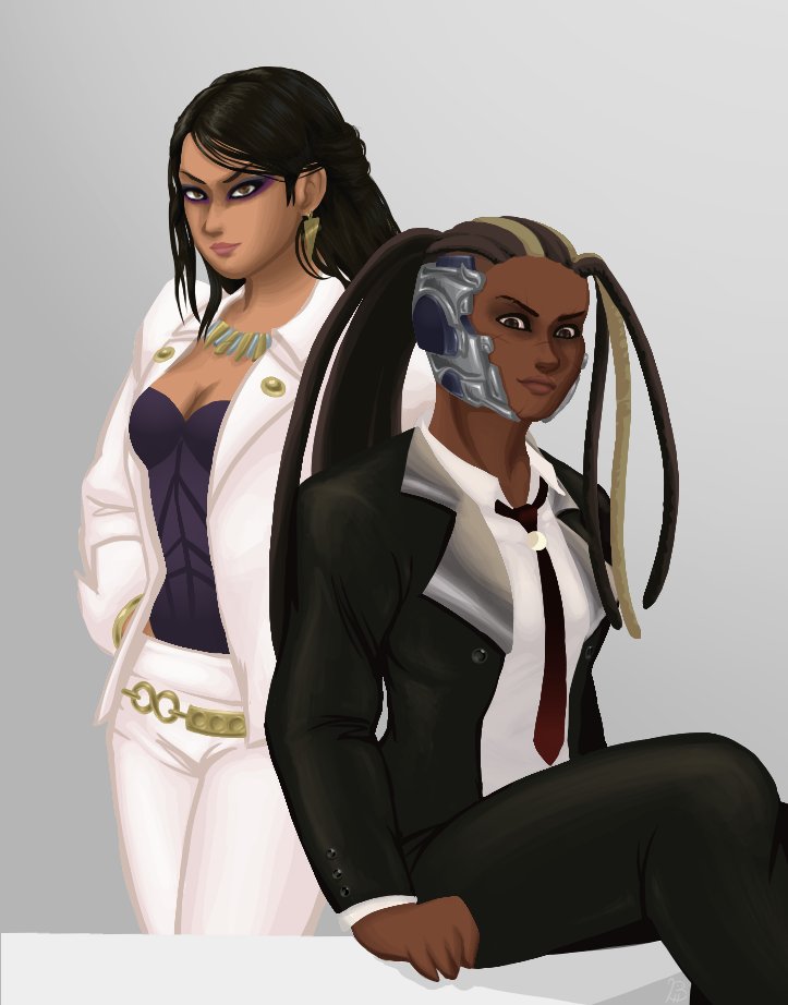 2 beautiful women in suits! ✨👔✨
#TEKKEN #鉄拳 #MasterRaven #マスターレイヴン #Zafina #ザフィーナ