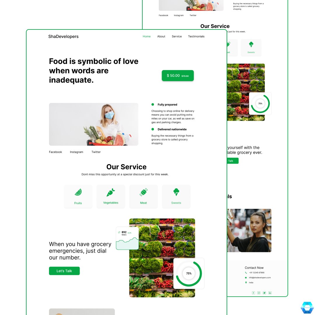 DevelopersSha's tweet photo. Grocery shop Website Design,
Follow @shadevelopers for more creative design
Hashtags:
#landingpage #uiux #userinterfacedesign #web #webdesigner #webdesigners #webdesigning #webdev #webdevelopment #website #websitebuilder #websitedesign #websitedesigner #websitedesigns https://t.co/XdFcxViiUz