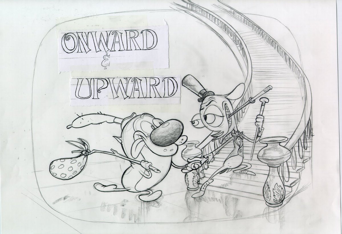 StimpyAnd's tweet photo. Title card Layout from Onward &amp; Upward! https://t.co/Ww6w6P1gwb
